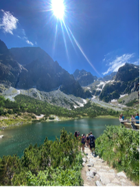 Mountain lakes in the High Tatras Mountains