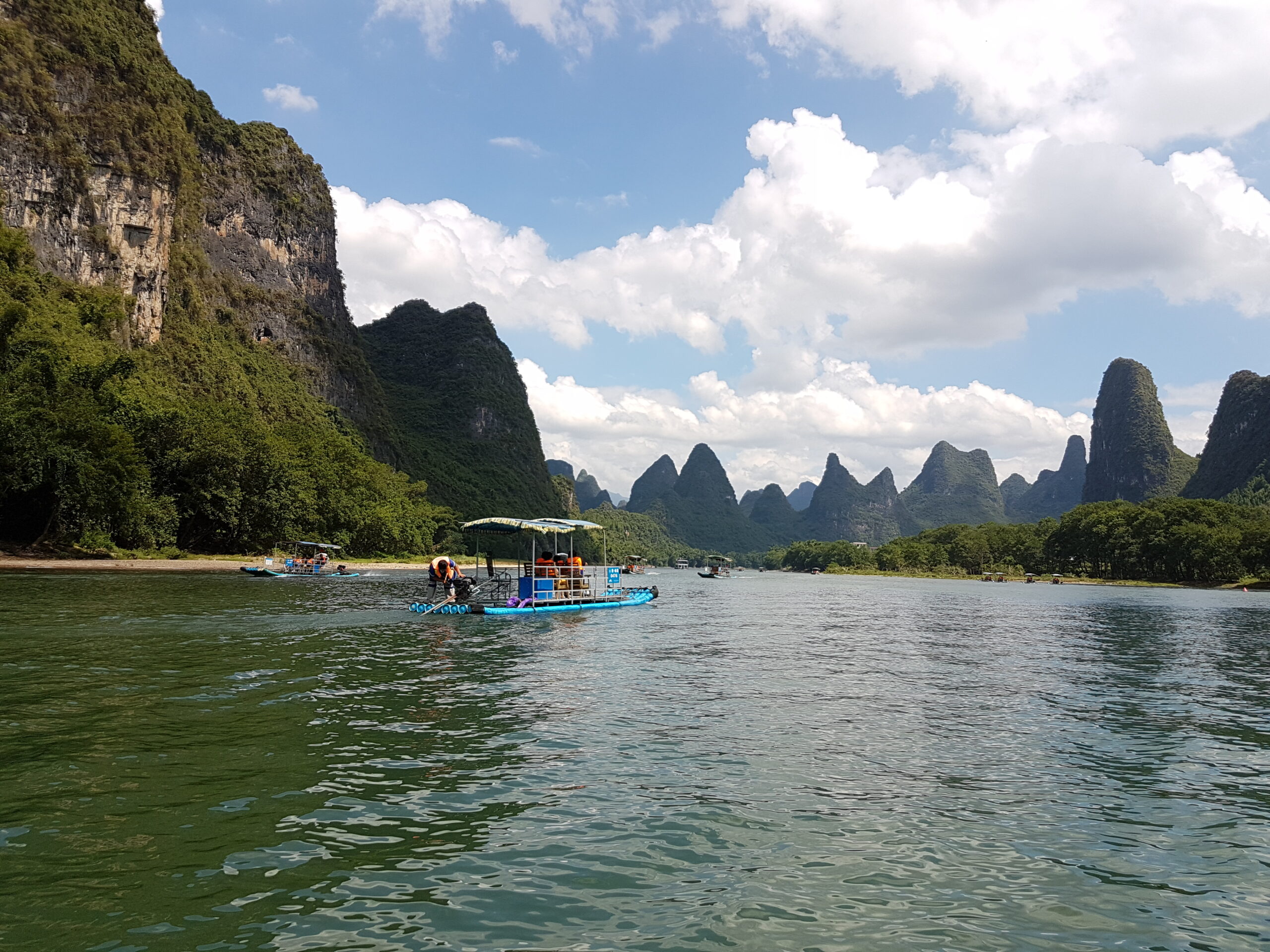 The karst mountains of Guilin region The karst mountains of Guilin region